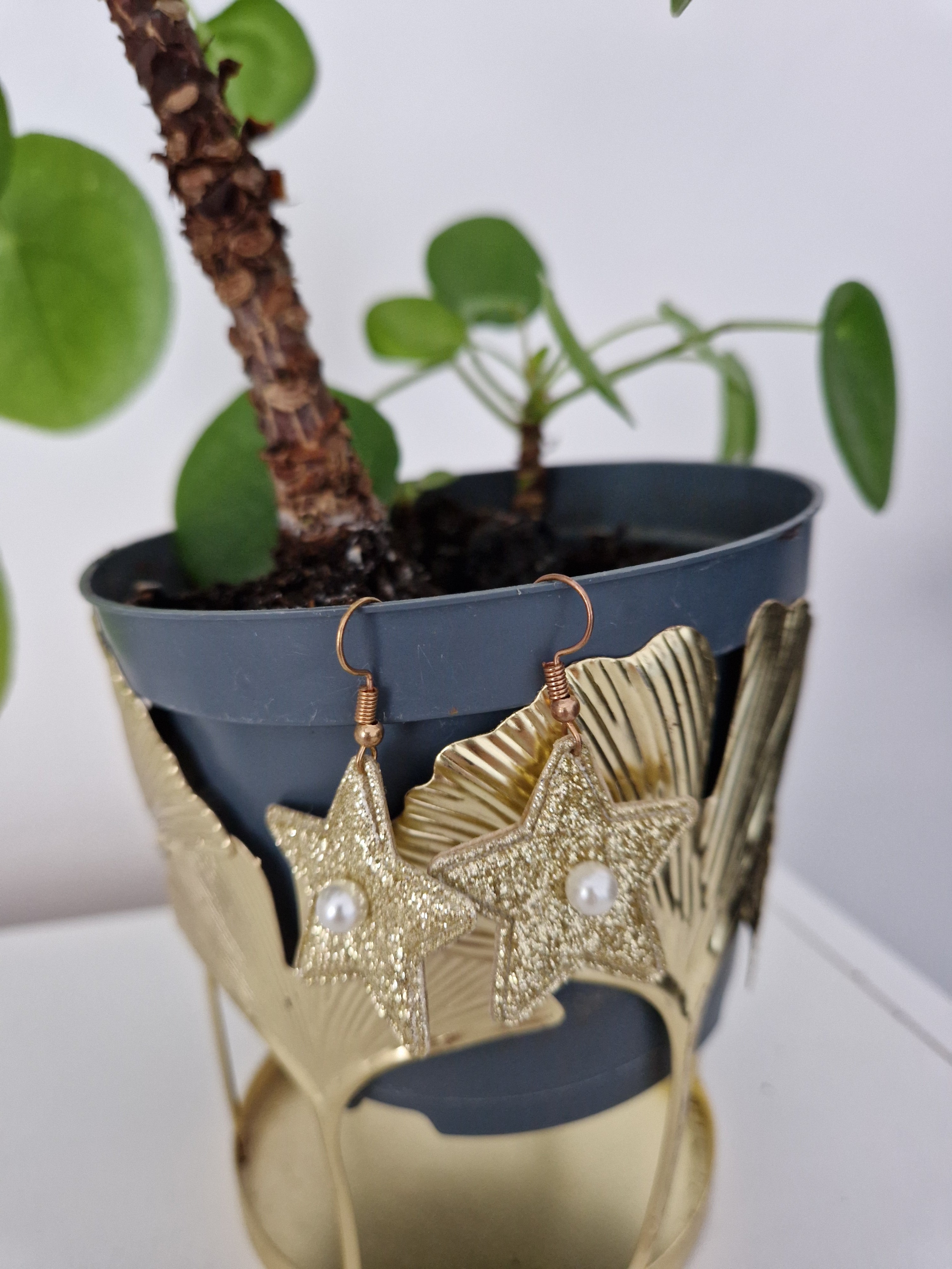 Boucles d'oreilles Etoile dorée