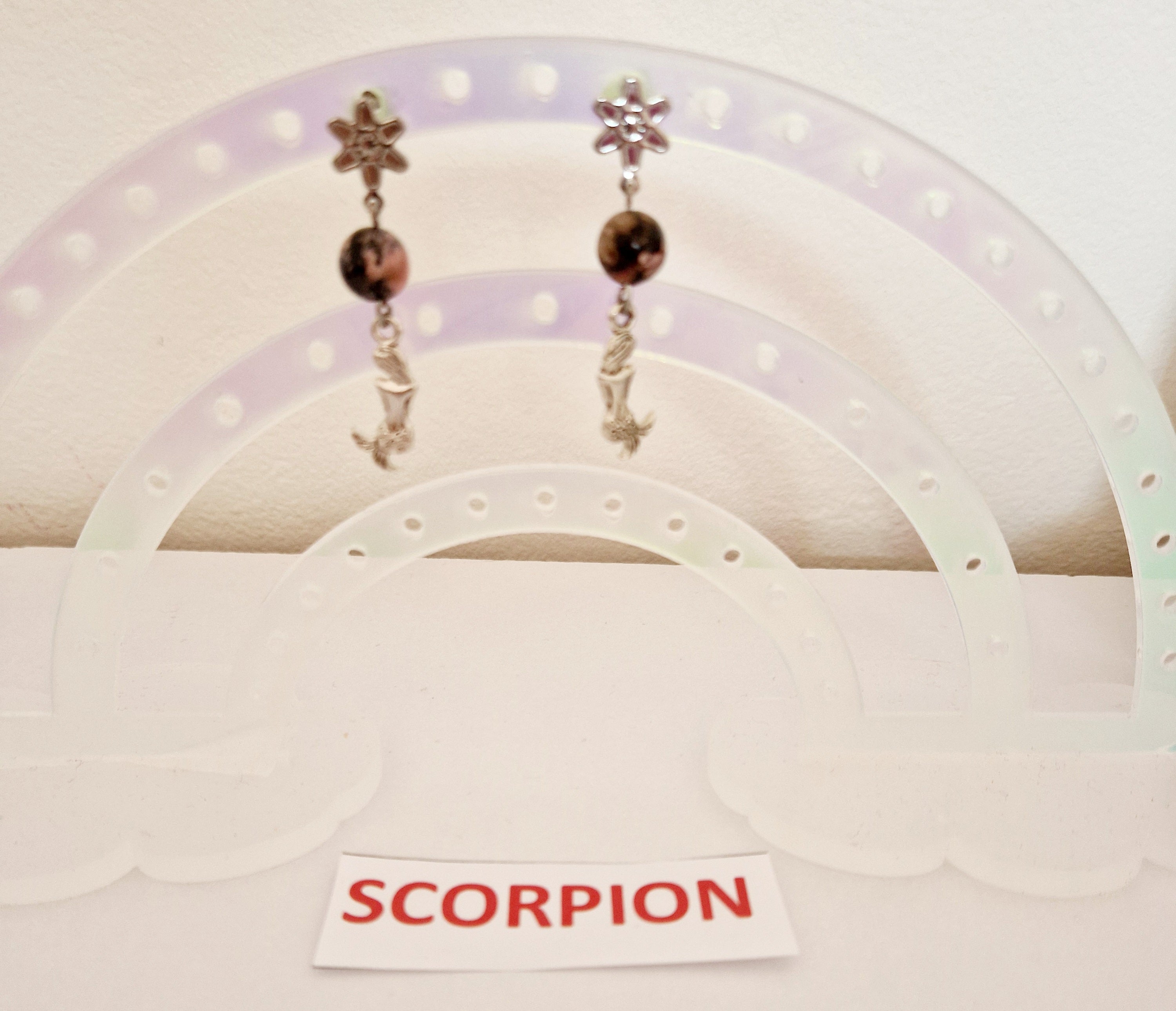 Boucles d'oreilles Scorpion avec Sirène