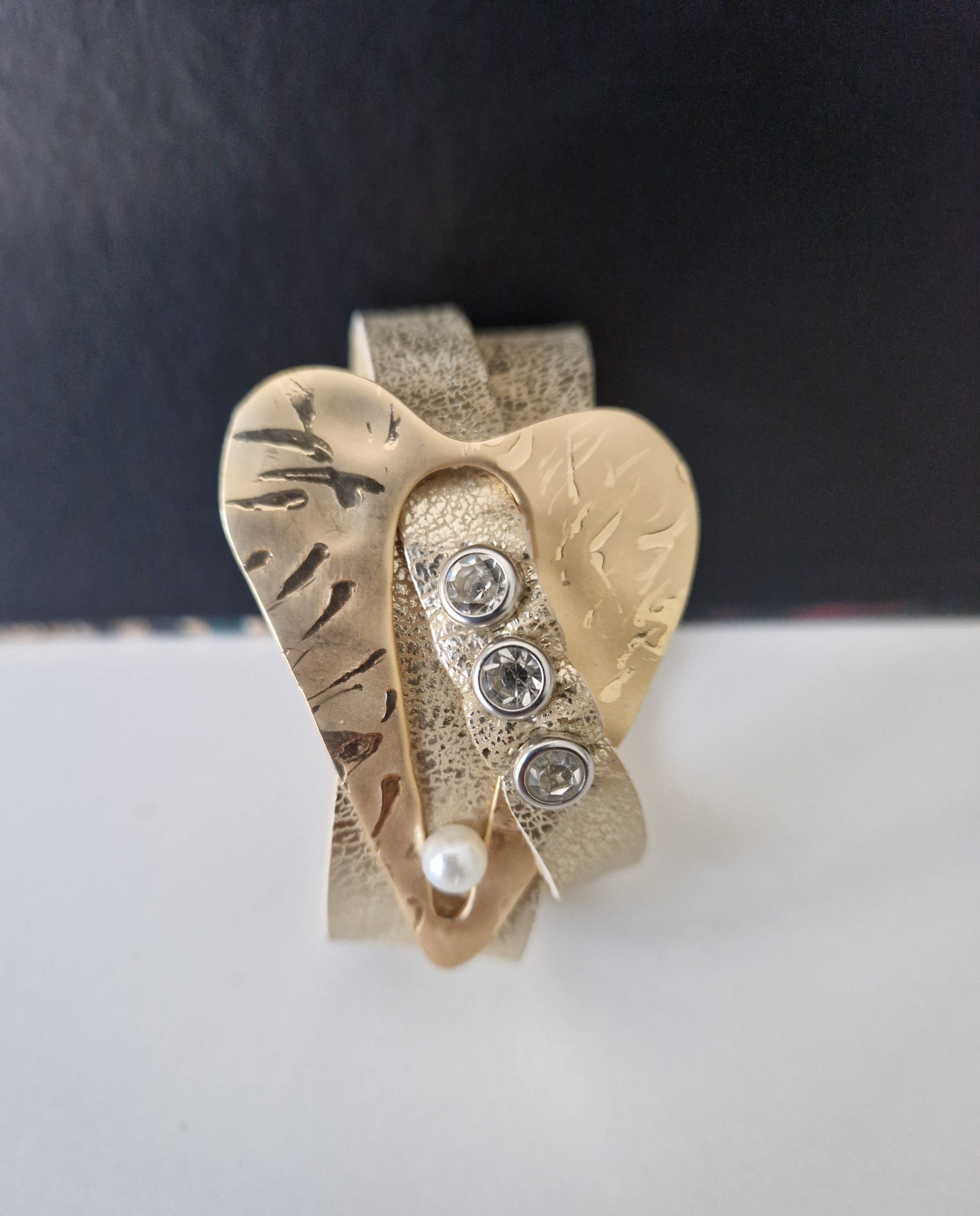 Bracelet coeur doré