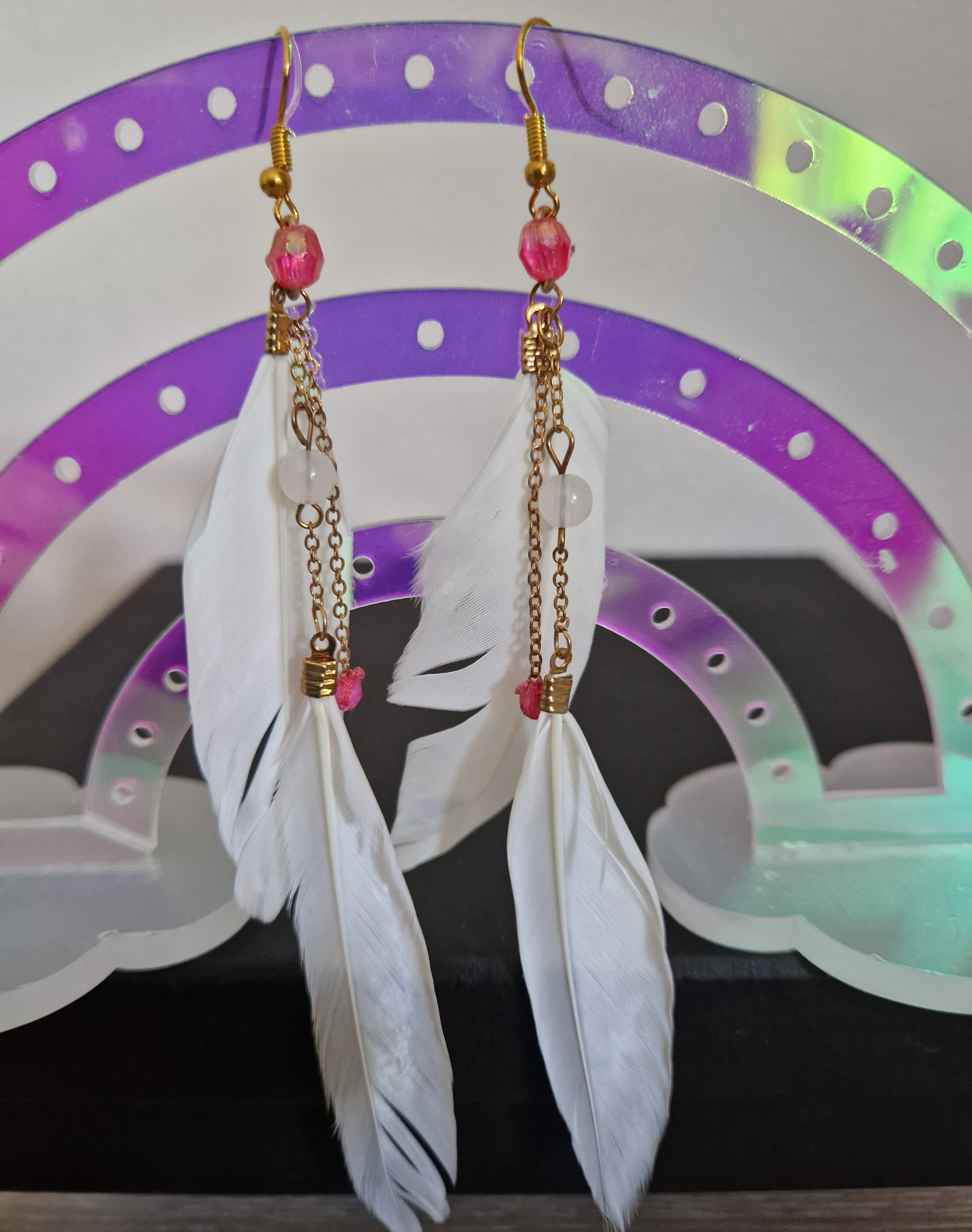 Boucles d'oreilles Plume