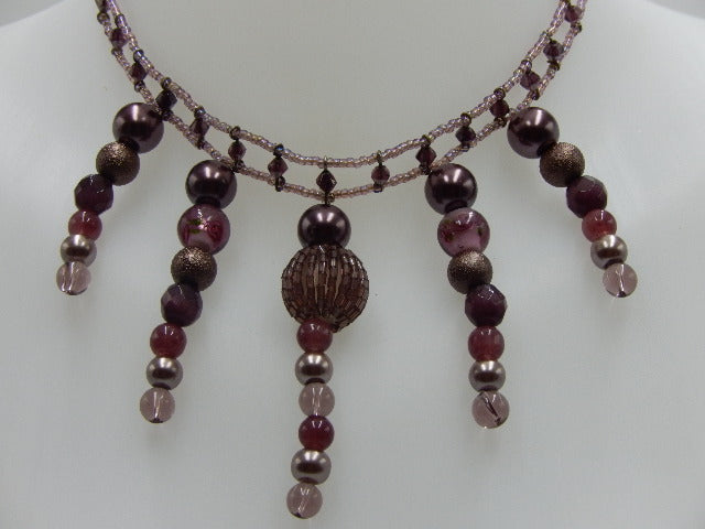 Ras de cou perles roses