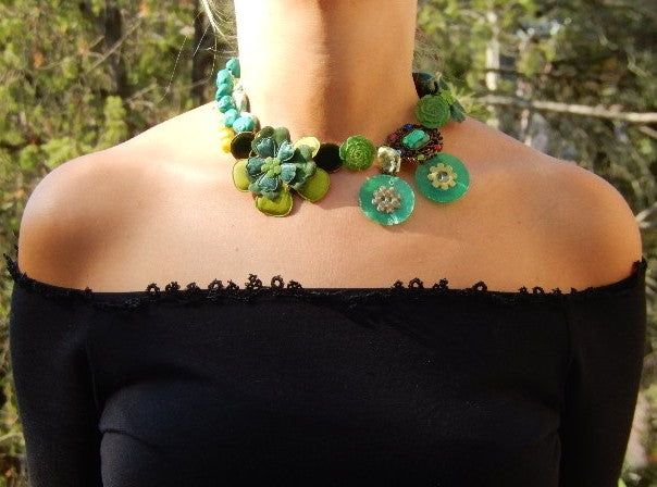 Collier verts