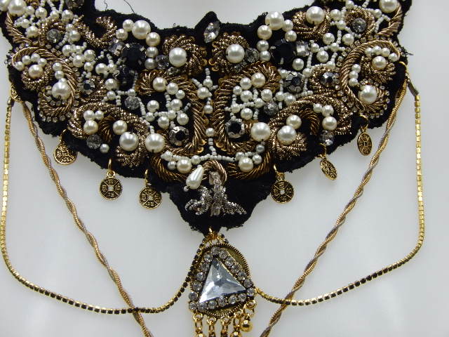 Collier Col à perles