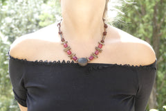 Collier graines boule