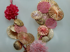 Collier feu d'artifice rose