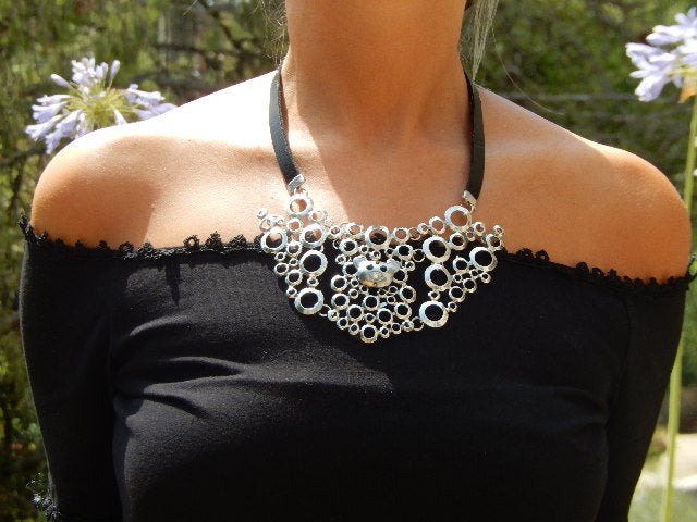 Collier bulles et ourson