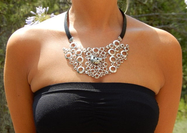 Collier bulles et ourson