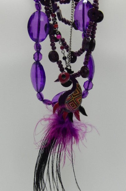 Sautoir violet