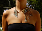 Collier fleurs dorées