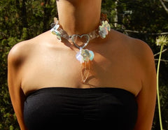 Ras de cou transparent cœur