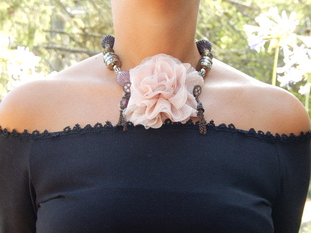 Collier rose