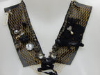 Collier cuir strass