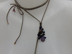 Collier fil en daim