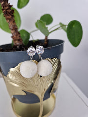 Boucles d'oreilles Pompons