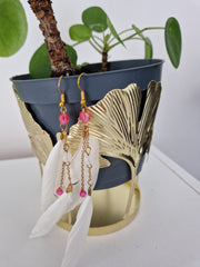 Boucles d'oreilles Plume