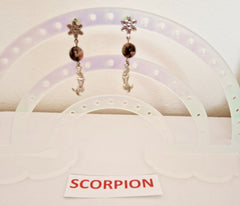 Boucles d'oreilles Scorpion avec Sirène