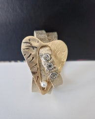 Bracelet coeur doré