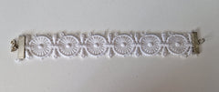 Bracelet dentelle blanche