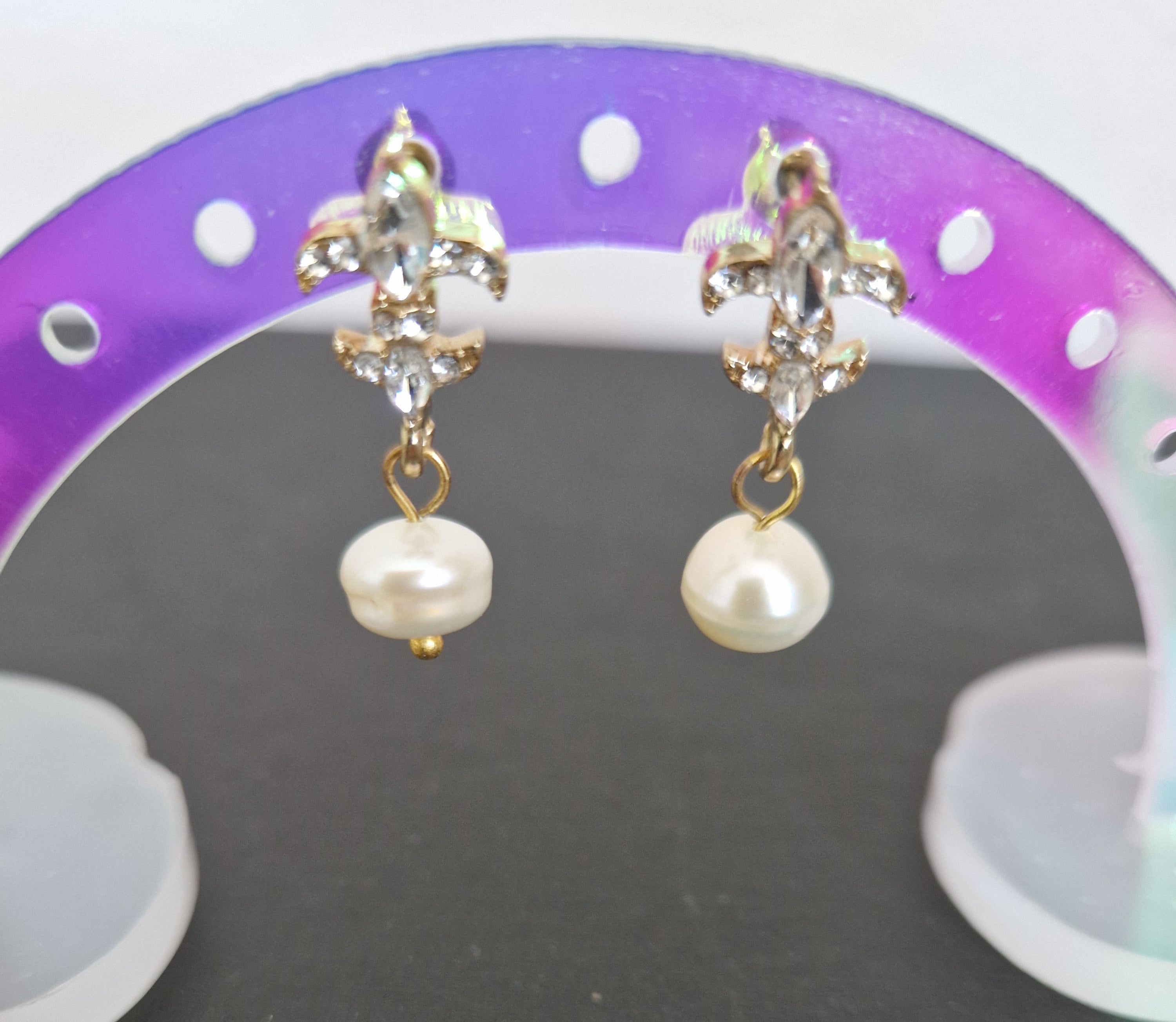Boucles d'oreilles Fleur de lys