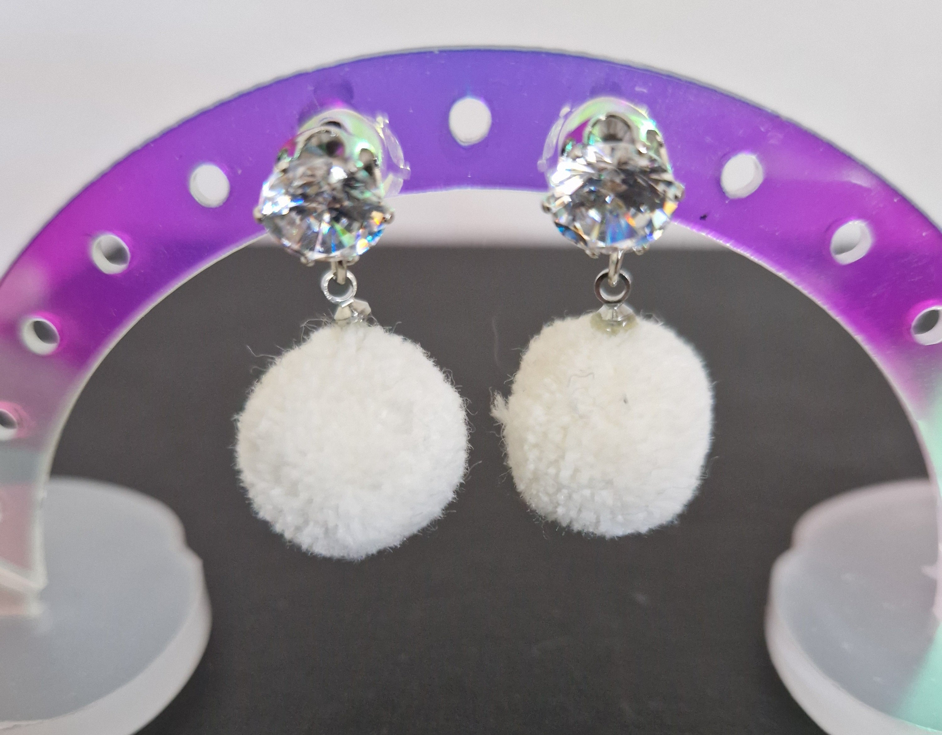 Boucles d'oreilles Pompons