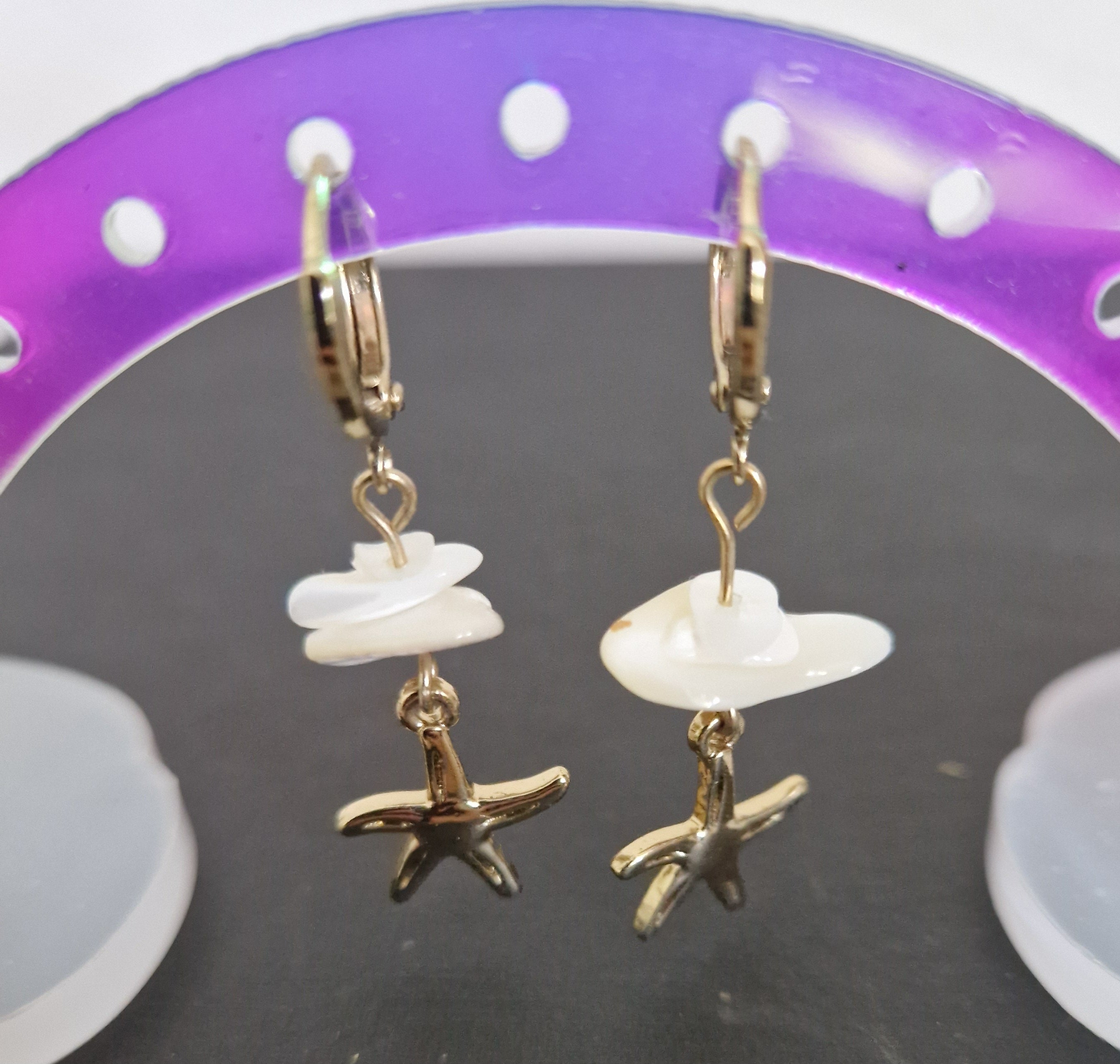 Boucles d'oreilles étoiles de mer