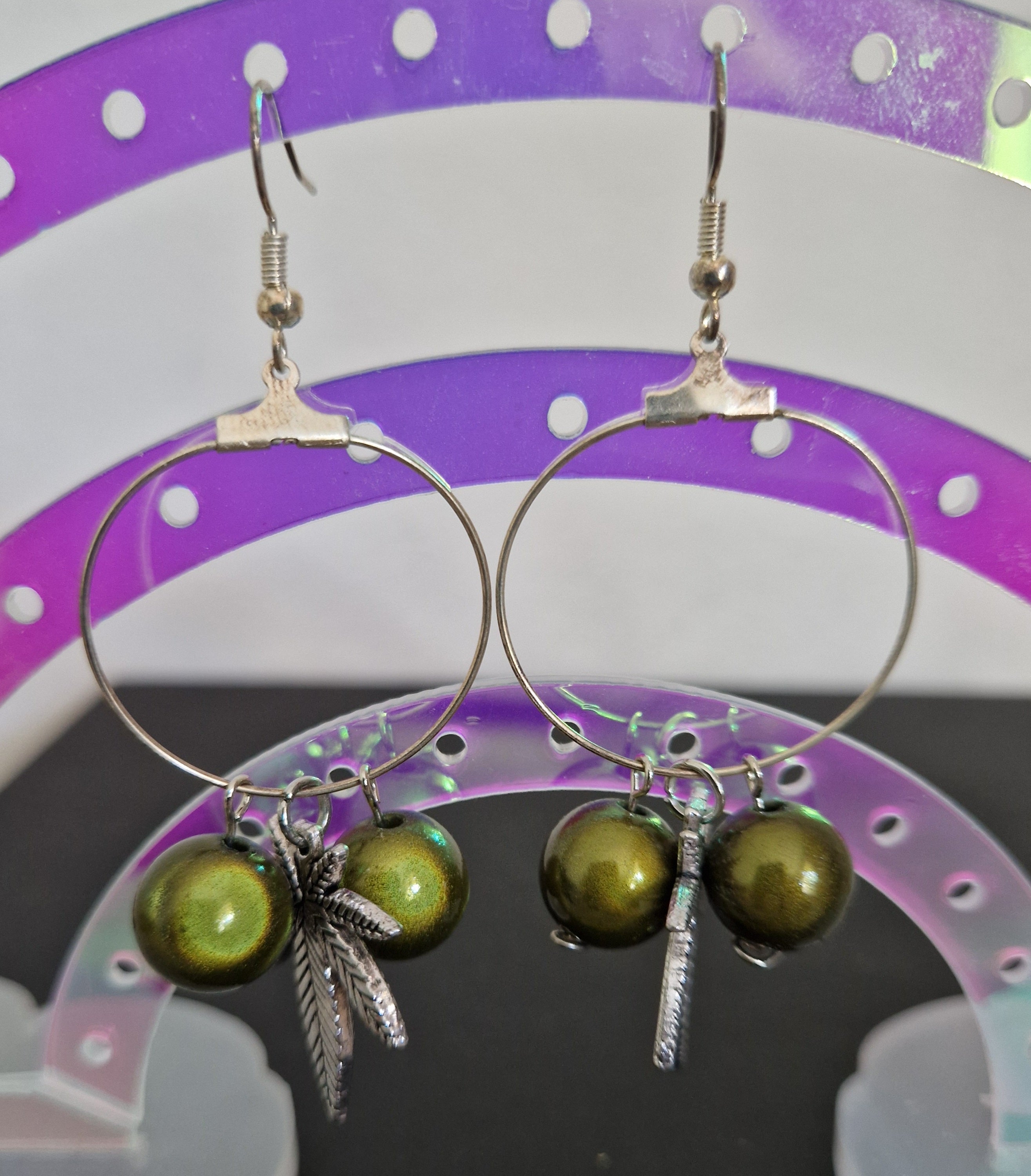 Boucles d'oreilles feuilles
