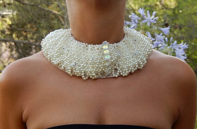 Collier fines perles de culture