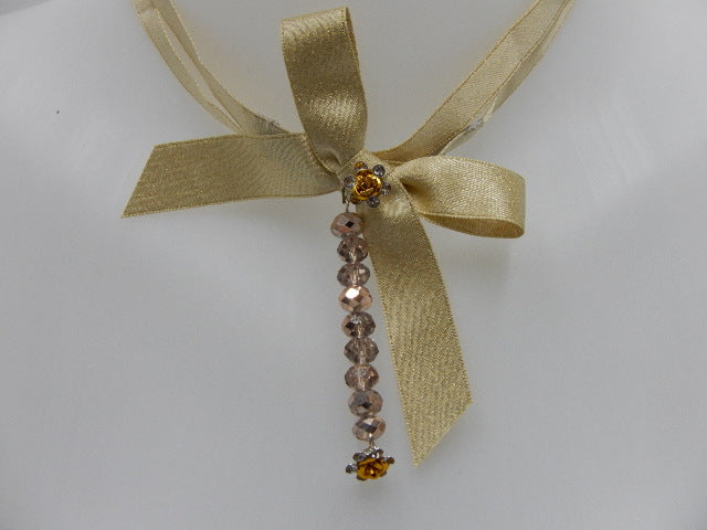 Ras de cou nœud doré