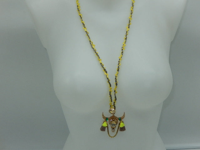 Sautoir tête de buffle