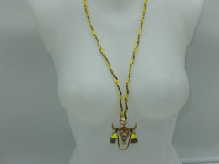 Sautoir tête de buffle