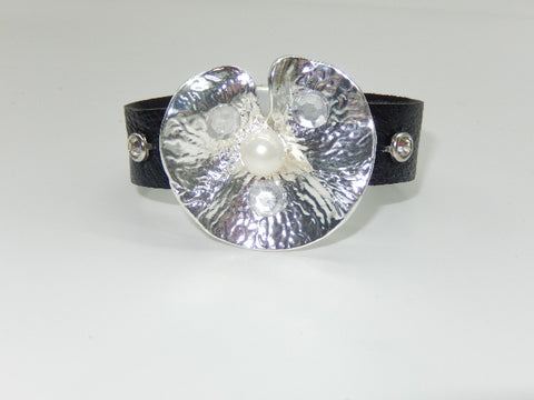 Bracelet lotus métal