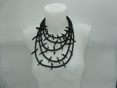 Collier picots perles strass