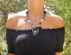 Collier cœur noir