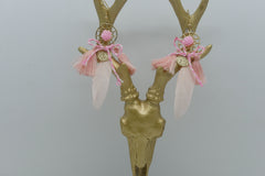 Attrape rêve rose et plume