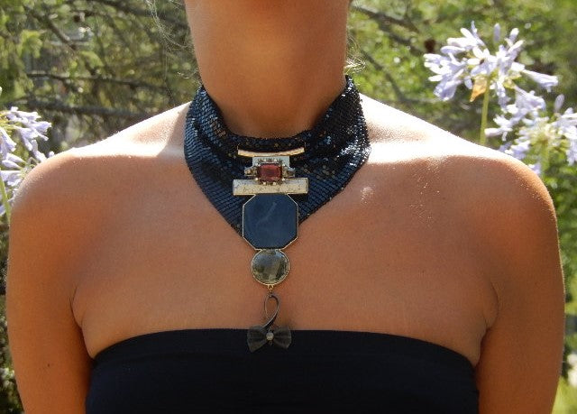 Collier en maille cow-boy