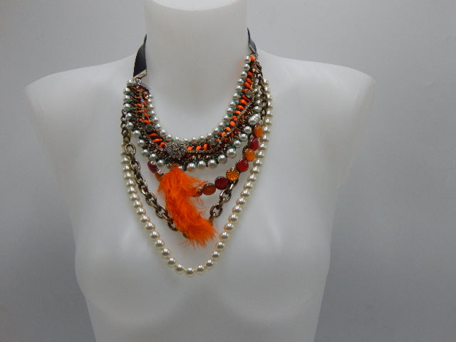 Collier tigré orange