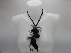 Collier coquillage noir