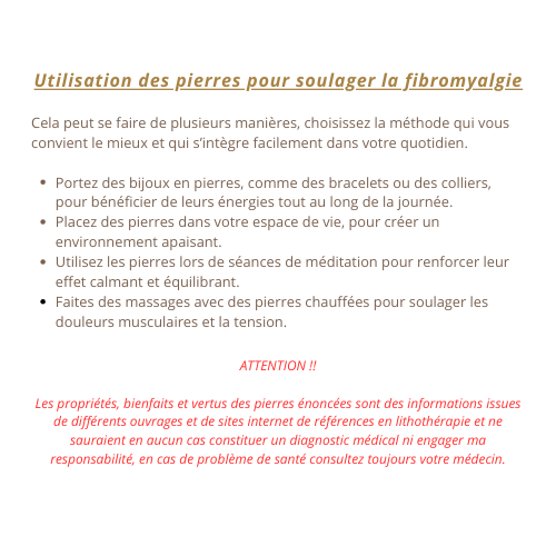 Bracelet fibromyalgie